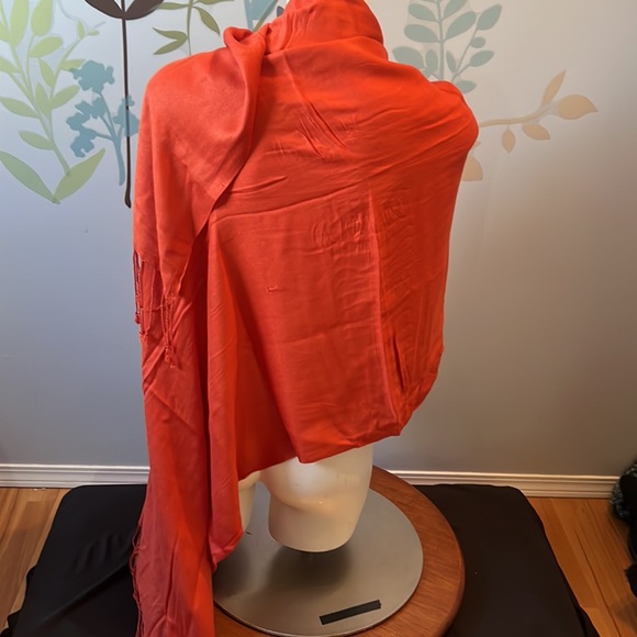 4/$20 Burnt Orange Pashmina Shawl/Wrap - Picture 5 of 5